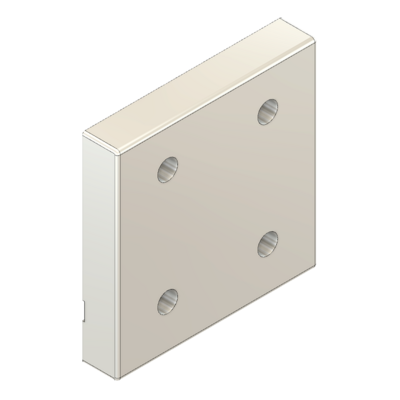 MODULAR SOLUTIONS ALUMINUM BRACKET&lt;br&gt;SLIDING DOOR TO HANG RAIL W/ HARDWARE